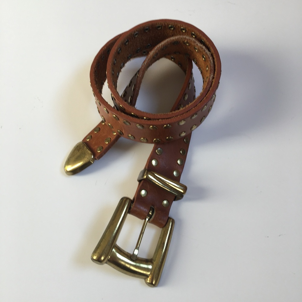 Vintage Boho Day-Lor Gold Metal Studded Belt M